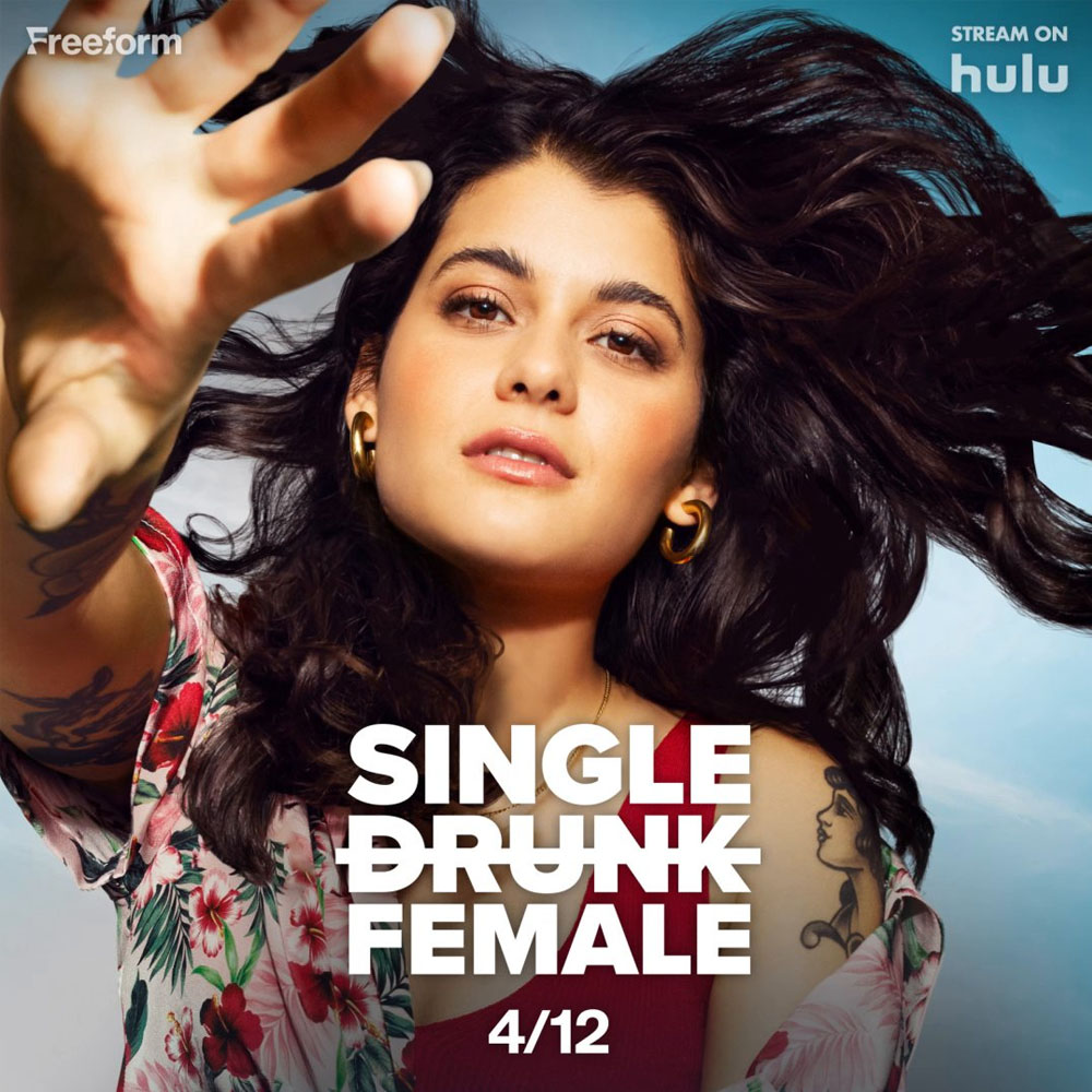 single drunk female poster