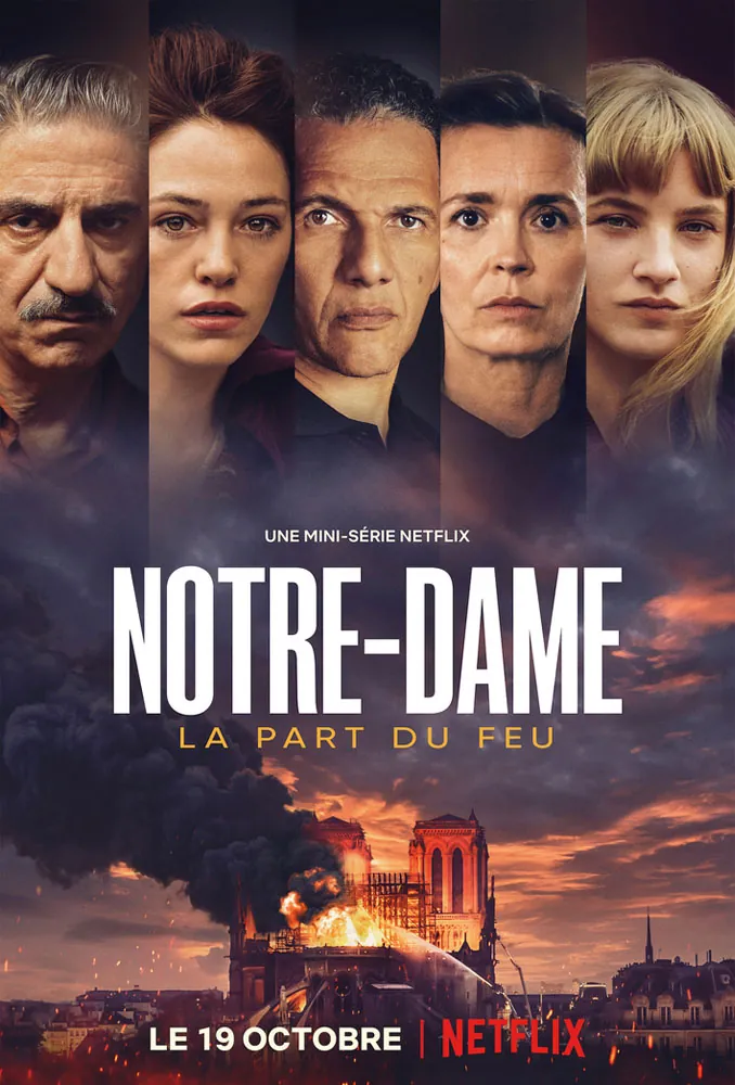 Póster oficial da minissérie Notre-Dame