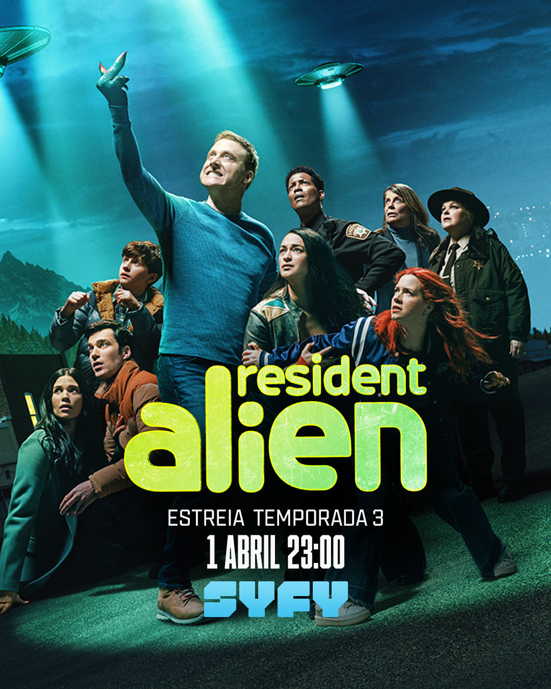 resident alien 3 poster syfy portugal