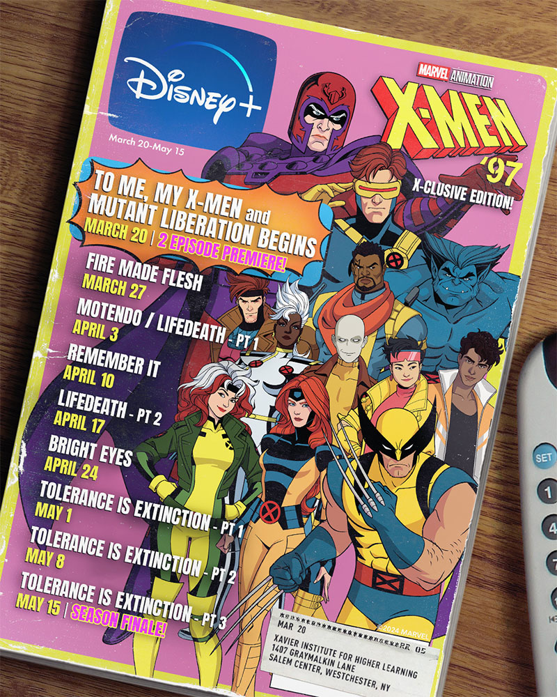 the x-men '97 poster 2 disney