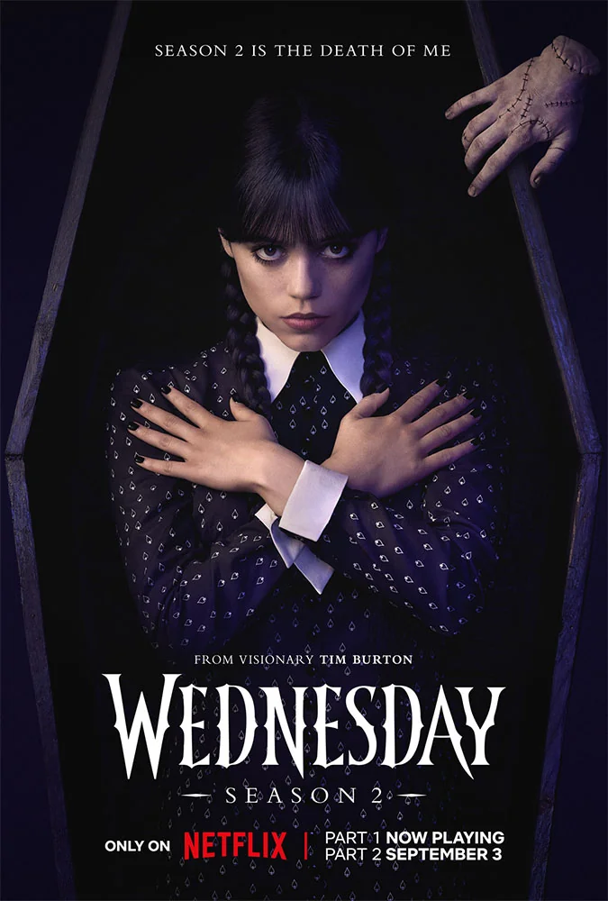 wednesday 2 poster netflix