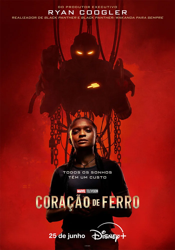ironheart coração de ferro poster disney pt
