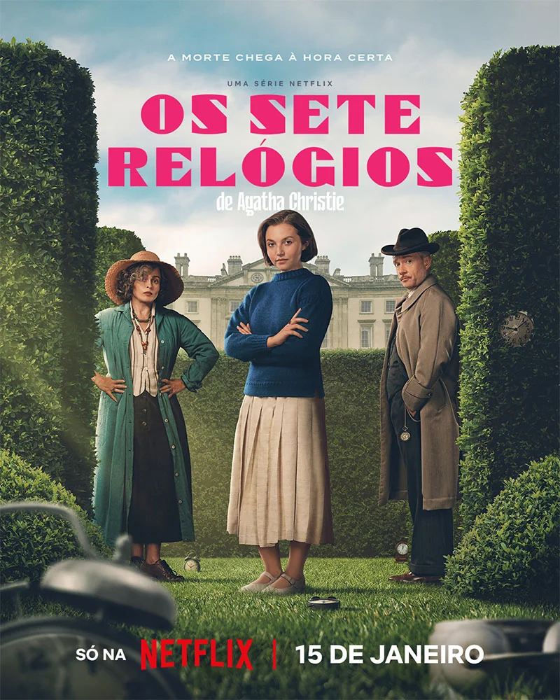 Agatha Christie's Seven Dials Sete Relógios poster netflix pt