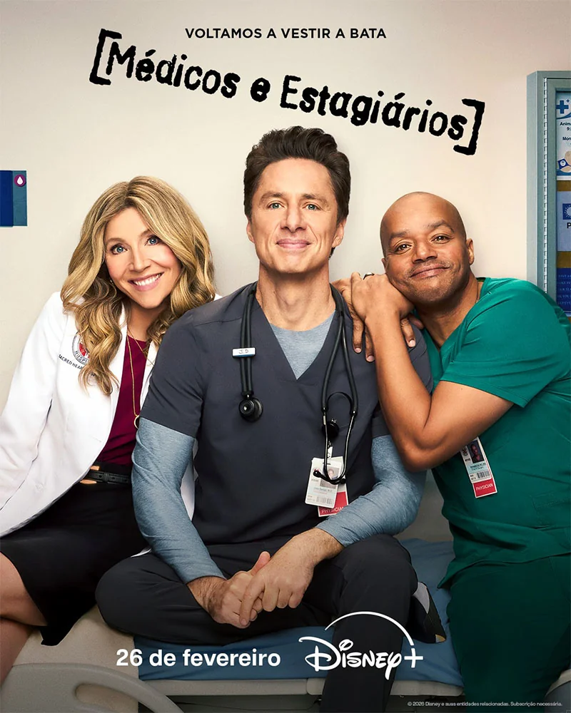 Scrubs Médicos e Estagiários poster disney pt